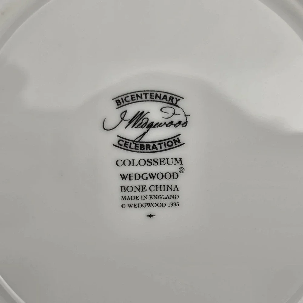 Wedgwood Colosseum Bicentenary Celebration Cup & Saucer Bone China England MULTI